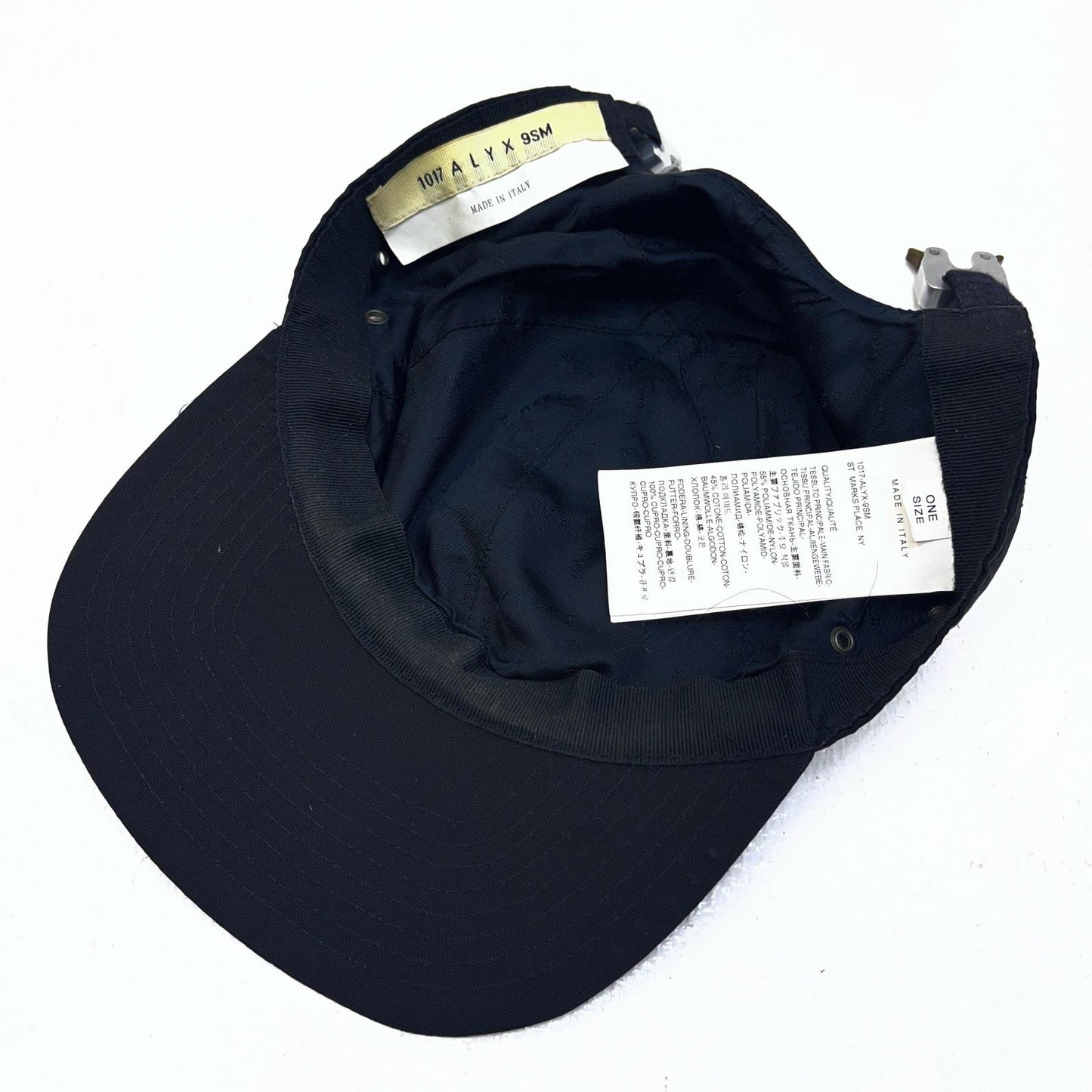 【中古】 1017ALYX 9SM BUCKLE NYLONCAP キャップ ブラック【加古川店】