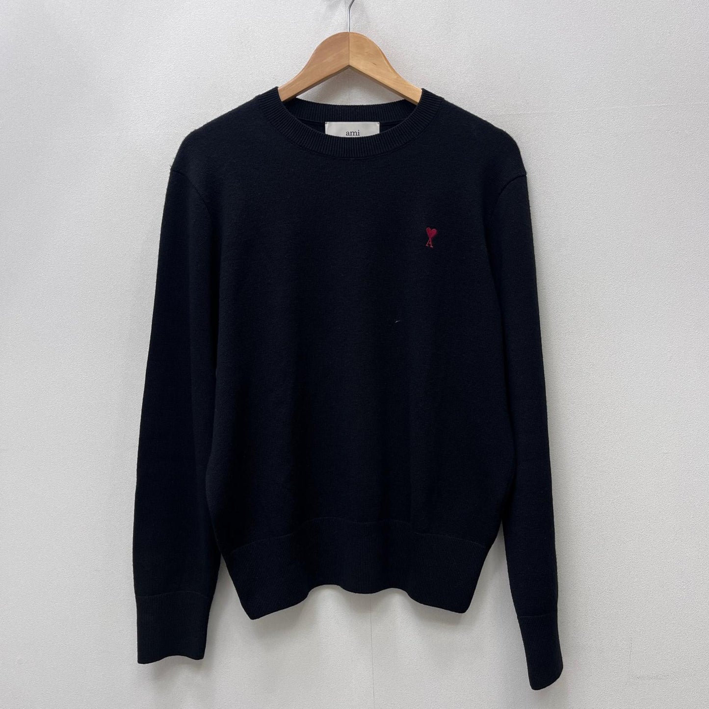 【中古】AMI | アミ Ami de Coeur 国内正規品 ニット HKS826.001 ブラック サイズ：M【加古川店】