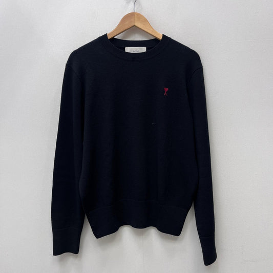 【中古】AMI | アミ Ami de Coeur 国内正規品 ニット HKS826.001 ブラック サイズ：M【加古川店】