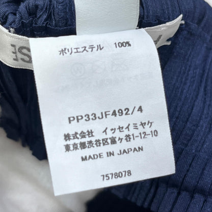 【中古】ISSEY MIYAKE | イッセイミヤケ PLEATS PLEASE パンツ PP33JF492 ネイビー サイズ：4【加古川店】