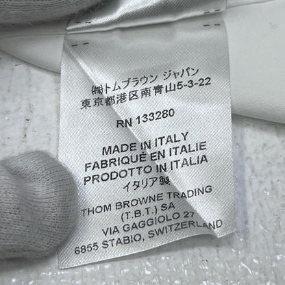 【中古】THOM BROWNE. | トムブラウン ヘビーポプリンスーパサイズ　ミニシャツワンピース　国内正規品 長袖シャツ FDSD91A-F0184-100 ホワイト サイズ：36【加古川店】