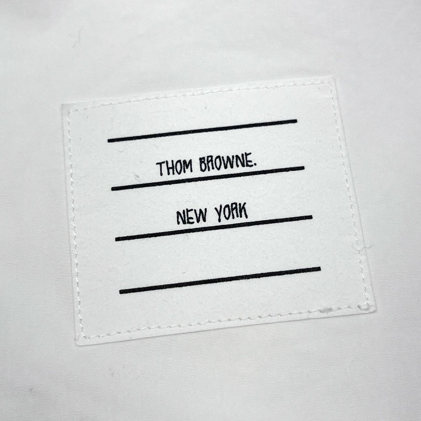 【中古】THOM BROWNE. | トムブラウン ヘビーポプリンスーパサイズ　ミニシャツワンピース　国内正規品 長袖シャツ FDSD91A-F0184-100 ホワイト サイズ：36【加古川店】