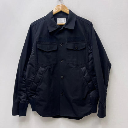 【中古】Sacai | サカイ Cotton Oxford Nylon Twill Shirt 長袖シャツ SCM-040 ブラック サイズ：2【加古川店】
