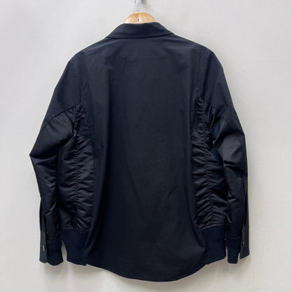 【中古】Sacai | サカイ Cotton Oxford Nylon Twill Shirt 長袖シャツ SCM-040 ブラック サイズ：2【加古川店】