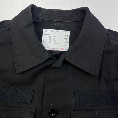 【中古】Sacai | サカイ Cotton Oxford Nylon Twill Shirt 長袖シャツ SCM-040 ブラック サイズ：2【加古川店】