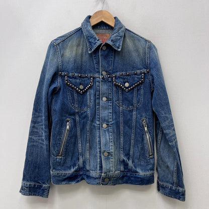 【中古】HYSTERIC GLAMOUR | ヒステリックグラマー Studs Tracker Jacket デニム 0201AB08 インディゴ サイズ：M【加古川店】