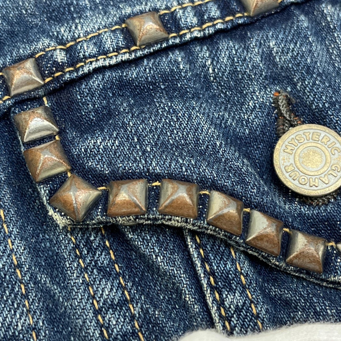 【中古】HYSTERIC GLAMOUR | ヒステリックグラマー Studs Tracker Jacket デニム 0201AB08 インディゴ サイズ：M【加古川店】