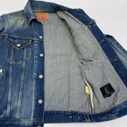 【中古】HYSTERIC GLAMOUR | ヒステリックグラマー Studs Tracker Jacket デニム 0201AB08 インディゴ サイズ：M【加古川店】