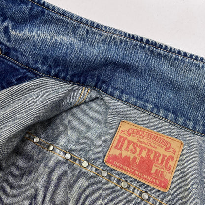 【中古】HYSTERIC GLAMOUR | ヒステリックグラマー Studs Tracker Jacket デニム 0201AB08 インディゴ サイズ：M【加古川店】