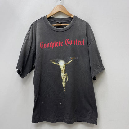 【中古】SAINT MICHAEL | セントマイケルセイントマイケル ×Kosuke Kawamura Complete Contrl 半袖Ｔシャツ SM-HR8-0000-C25 ブラック サイズ：XL【加古川店】