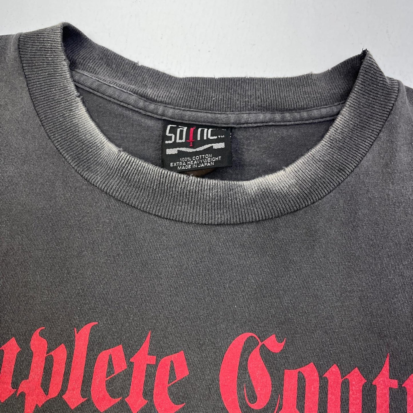 【中古】SAINT MICHAEL | セントマイケルセイントマイケル ×Kosuke Kawamura Complete Contrl 半袖Ｔシャツ SM-HR8-0000-C25 ブラック サイズ：XL【加古川店】