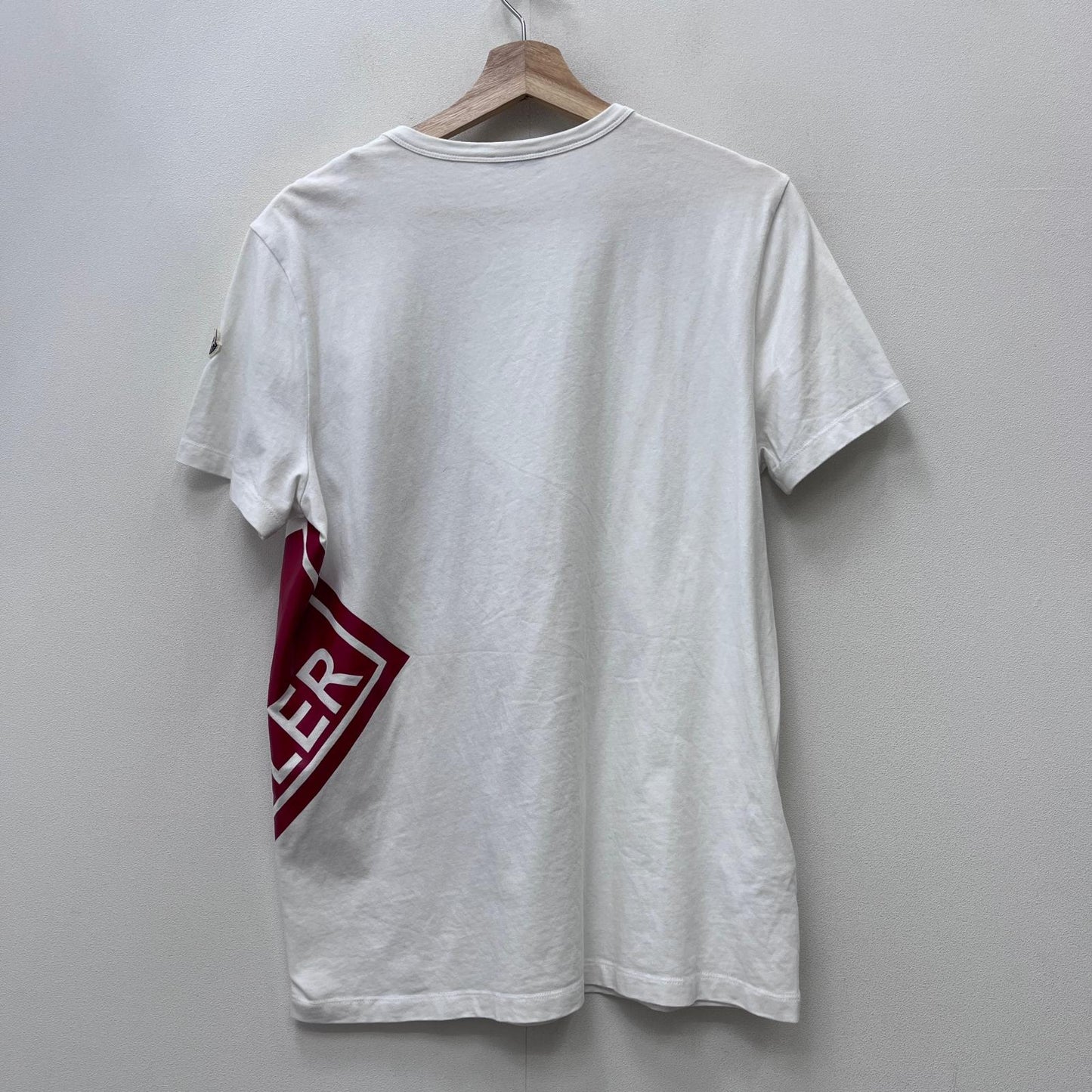 【中古】MONCLER | モンクレール MAGLIA T-SHIRT 国内正規品 半袖Ｔシャツ F10918C73510 ホワイト サイズ：M【加古川店】