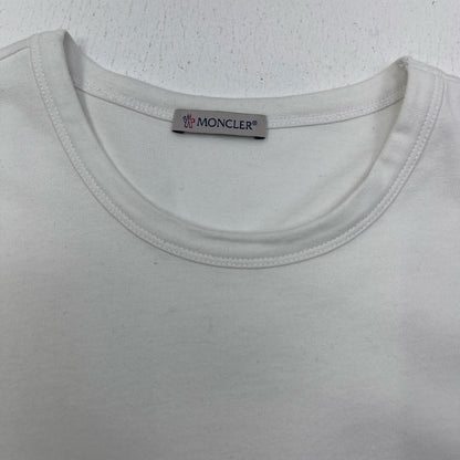 【中古】MONCLER | モンクレール MAGLIA T-SHIRT 国内正規品 半袖Ｔシャツ F10918C73510 ホワイト サイズ：M【加古川店】