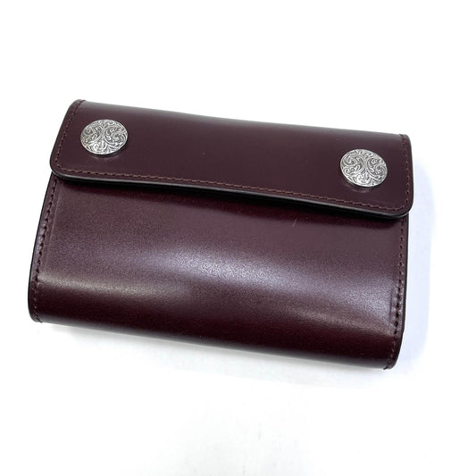 【中古】FUNNY | ファニー ｺｰﾄﾞﾊﾞﾝ ﾀﾞﾌﾞﾙﾄﾞｯﾄﾋﾞﾙﾌｫｰﾄﾞ 三つ折り財布 ブラウン【加古川店】