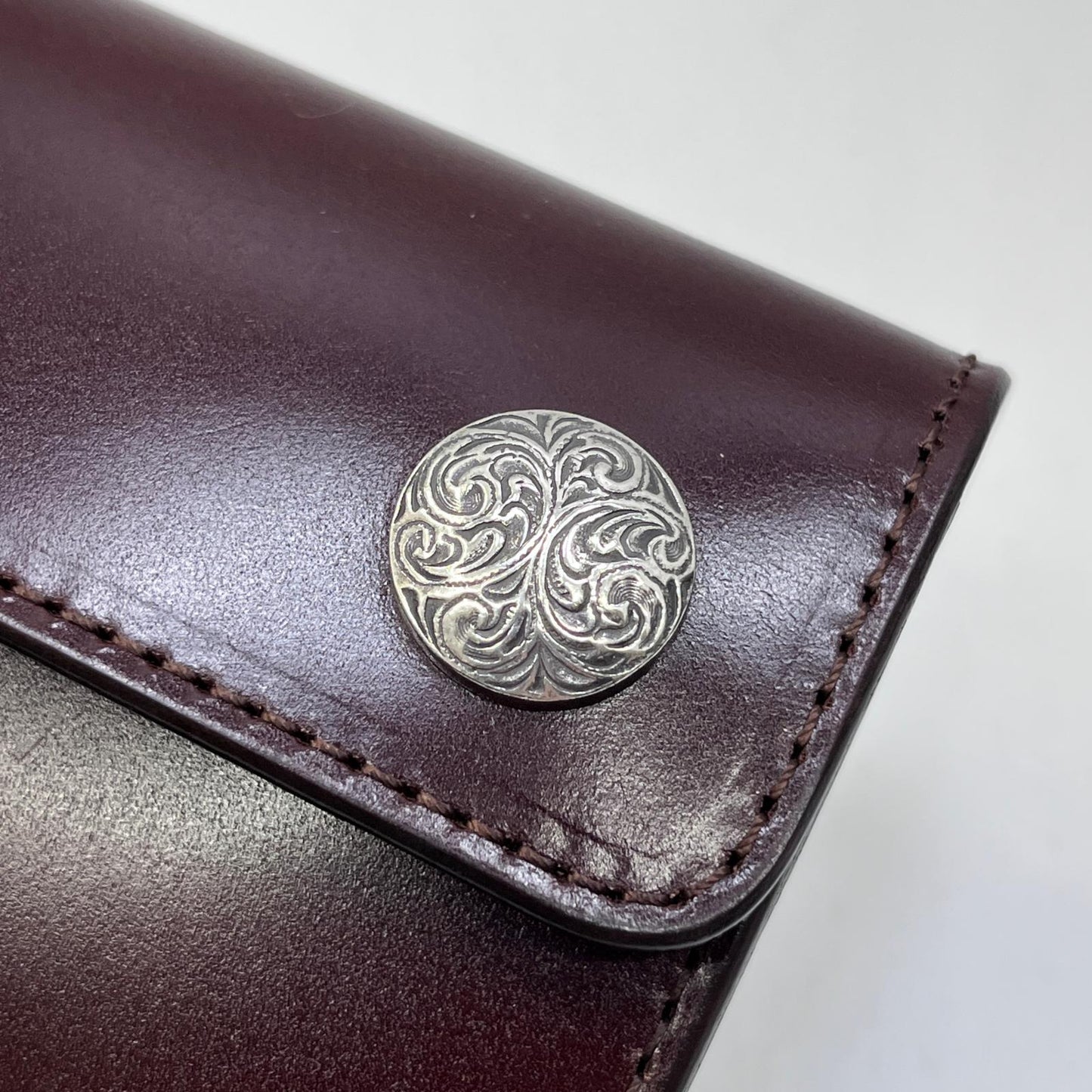 【中古】FUNNY | ファニー ｺｰﾄﾞﾊﾞﾝ ﾀﾞﾌﾞﾙﾄﾞｯﾄﾋﾞﾙﾌｫｰﾄﾞ 三つ折り財布 ブラウン【加古川店】