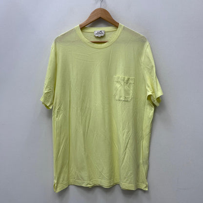 【中古】HERMES | エルメス 胸ﾎﾟｹｯﾄTｼｬﾂ 半袖Ｔシャツ イエロー サイズ：XXL【加古川店】
