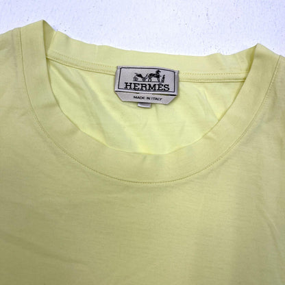 【中古】HERMES | エルメス 胸ﾎﾟｹｯﾄTｼｬﾂ 半袖Ｔシャツ イエロー サイズ：XXL【加古川店】