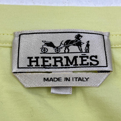 【中古】HERMES | エルメス 胸ﾎﾟｹｯﾄTｼｬﾂ 半袖Ｔシャツ イエロー サイズ：XXL【加古川店】