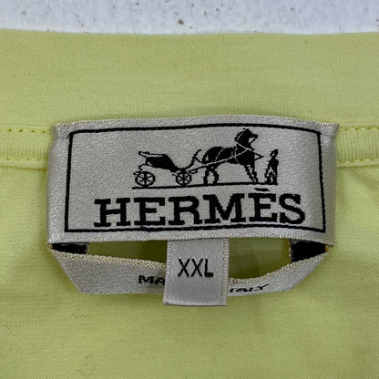 【中古】HERMES | エルメス 胸ﾎﾟｹｯﾄTｼｬﾂ 半袖Ｔシャツ イエロー サイズ：XXL【加古川店】