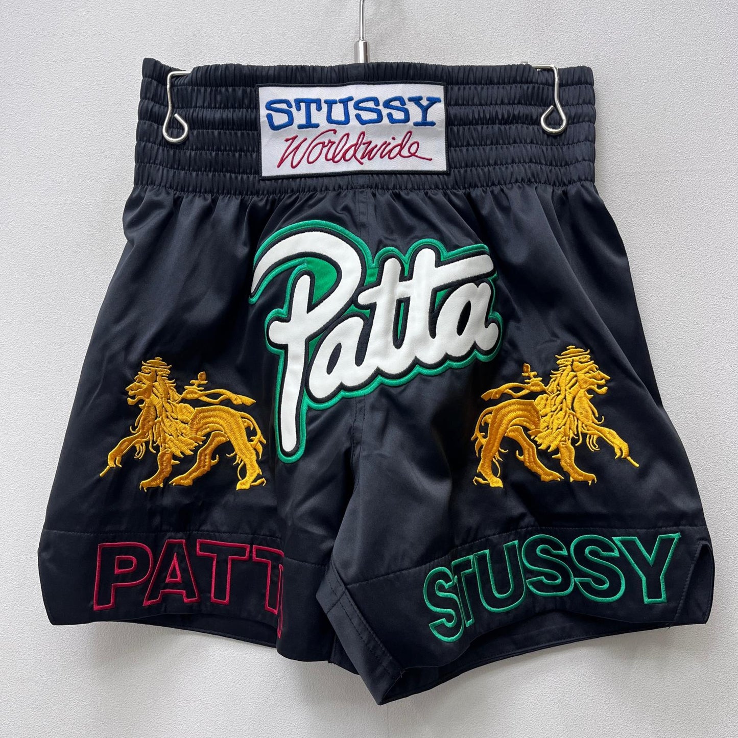 【中古】STUSSY | ステューシー PATTA BOXING SHORTS ショートパンツ ブラック サイズ：S【加古川店】