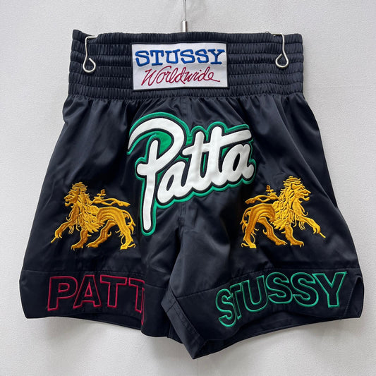 【中古】STUSSY | ステューシー PATTA BOXING SHORTS ショートパンツ ブラック サイズ：S【加古川店】