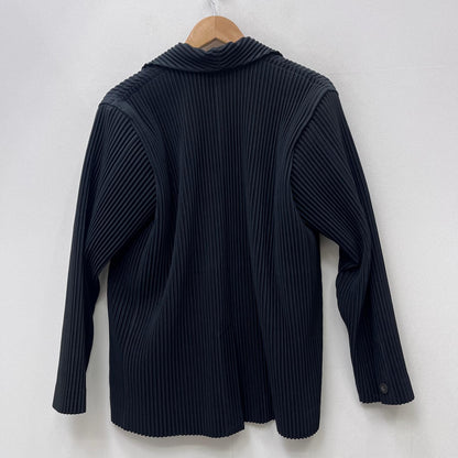 【中古】ISSEY MIYAKE | イッセイミヤケ BASICSプリーツジャケット テーラードジャケット HP55JD501 ブラック サイズ：1【加古川店】