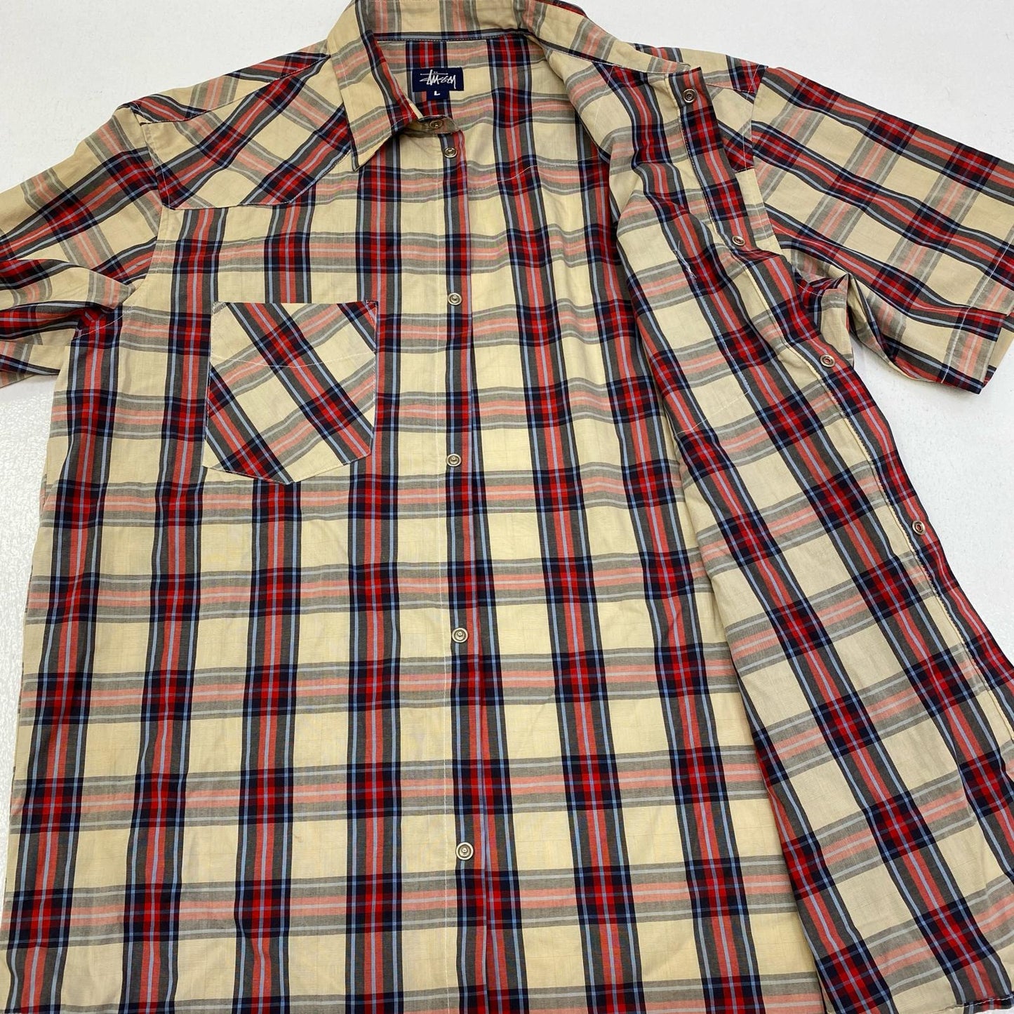 【中古】STUSSY | ステューシー old 半袖シャツ サイズ：L【加古川店】