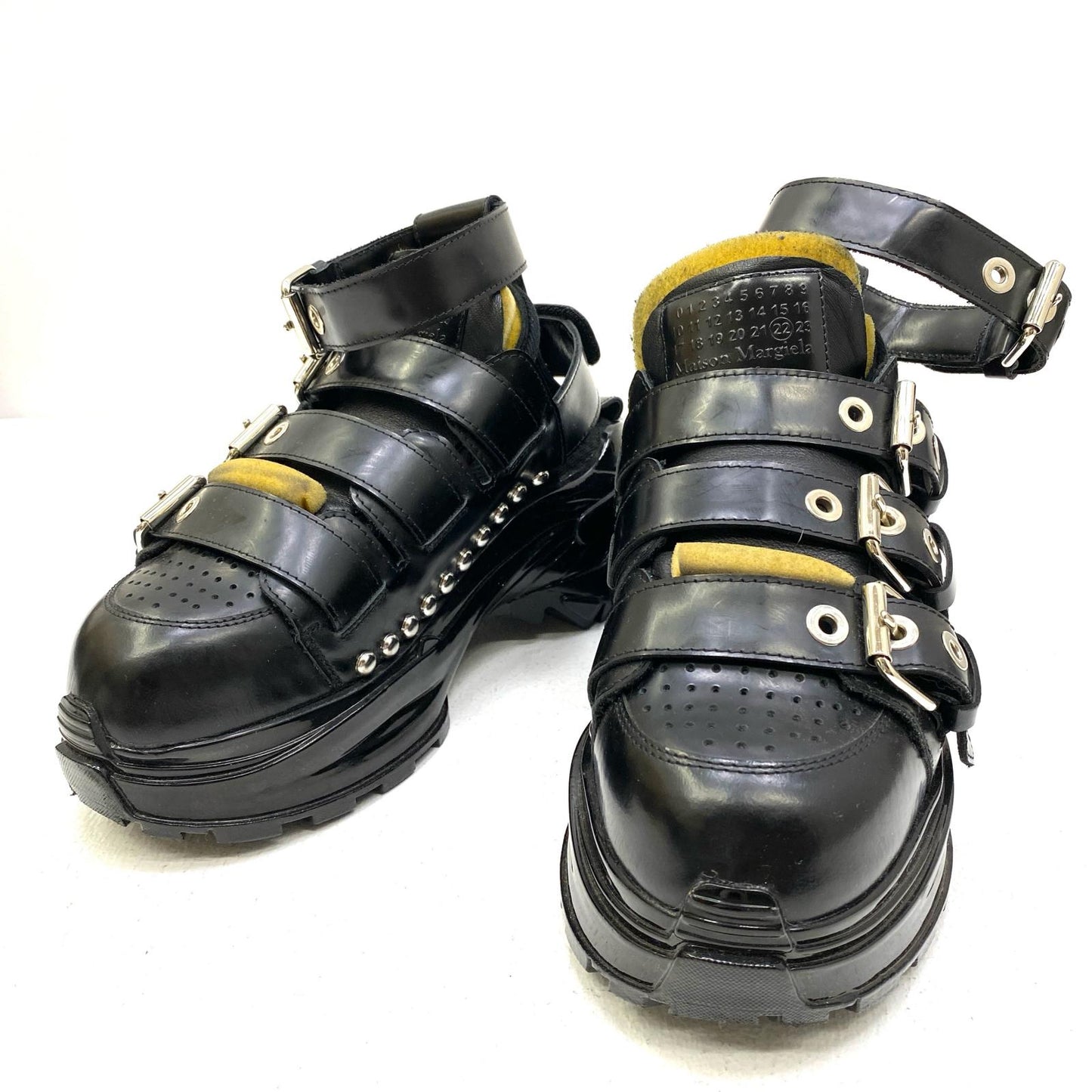 【中古】Maison Margiela | メゾンマルジェラ ベルトデザイン サンダル S37WS0558 ブラック 25cm【加古川店】
