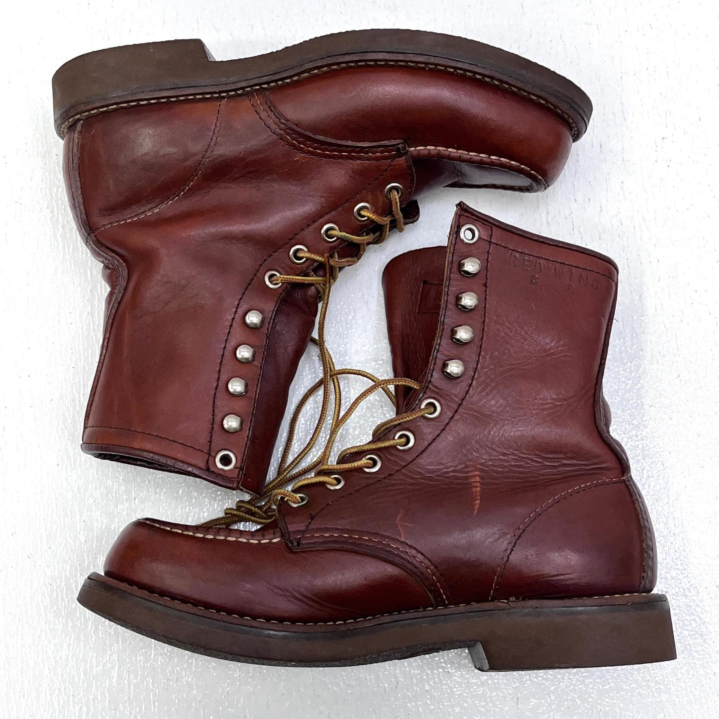 【中古】RED WING | レッドウィング プリント羽根タグ 1986年製 ブーツ 214 ブラウン【加古川店】