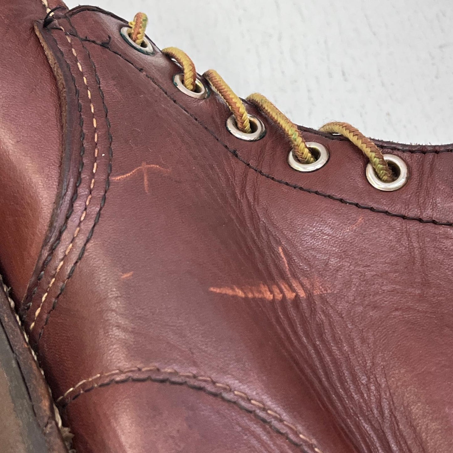 【中古】RED WING | レッドウィング プリント羽根タグ 1986年製 ブーツ 214 ブラウン【加古川店】