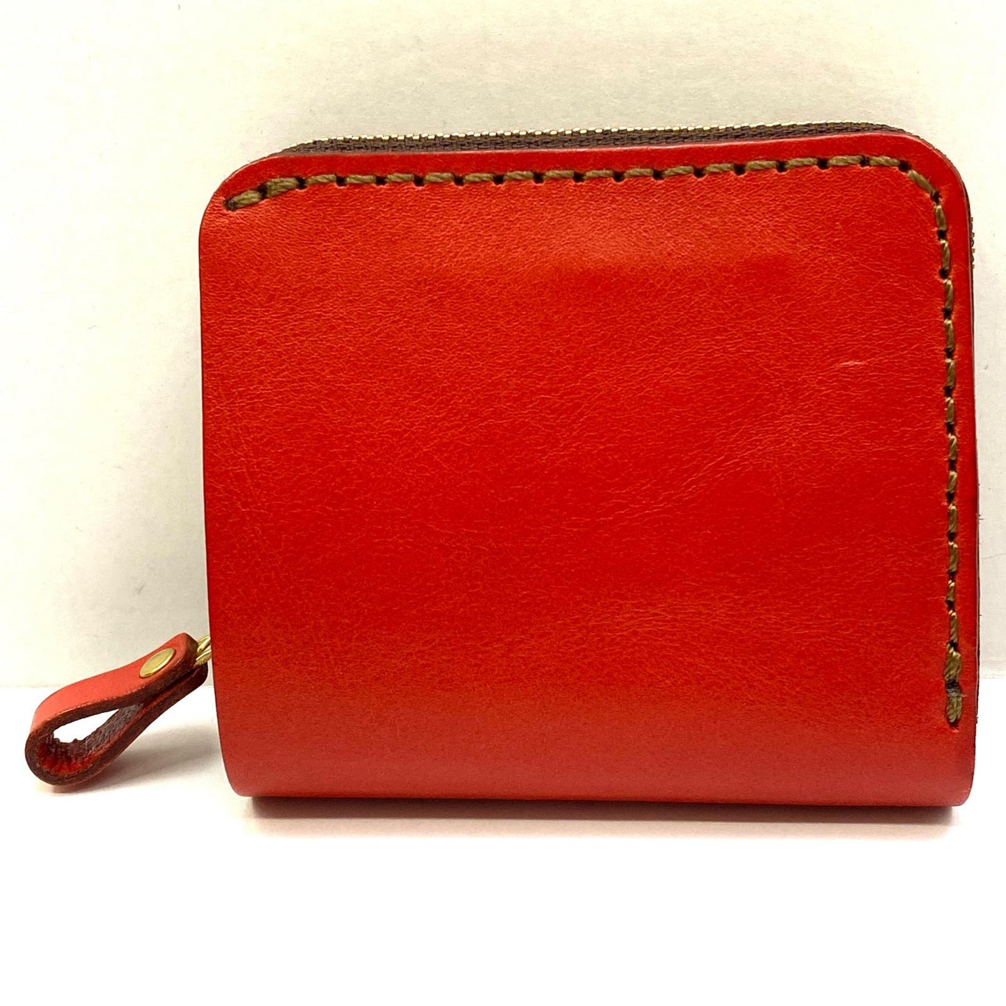 【中古】HERZ | ヘルツ 二つ折り財布 レッド【加古川店】