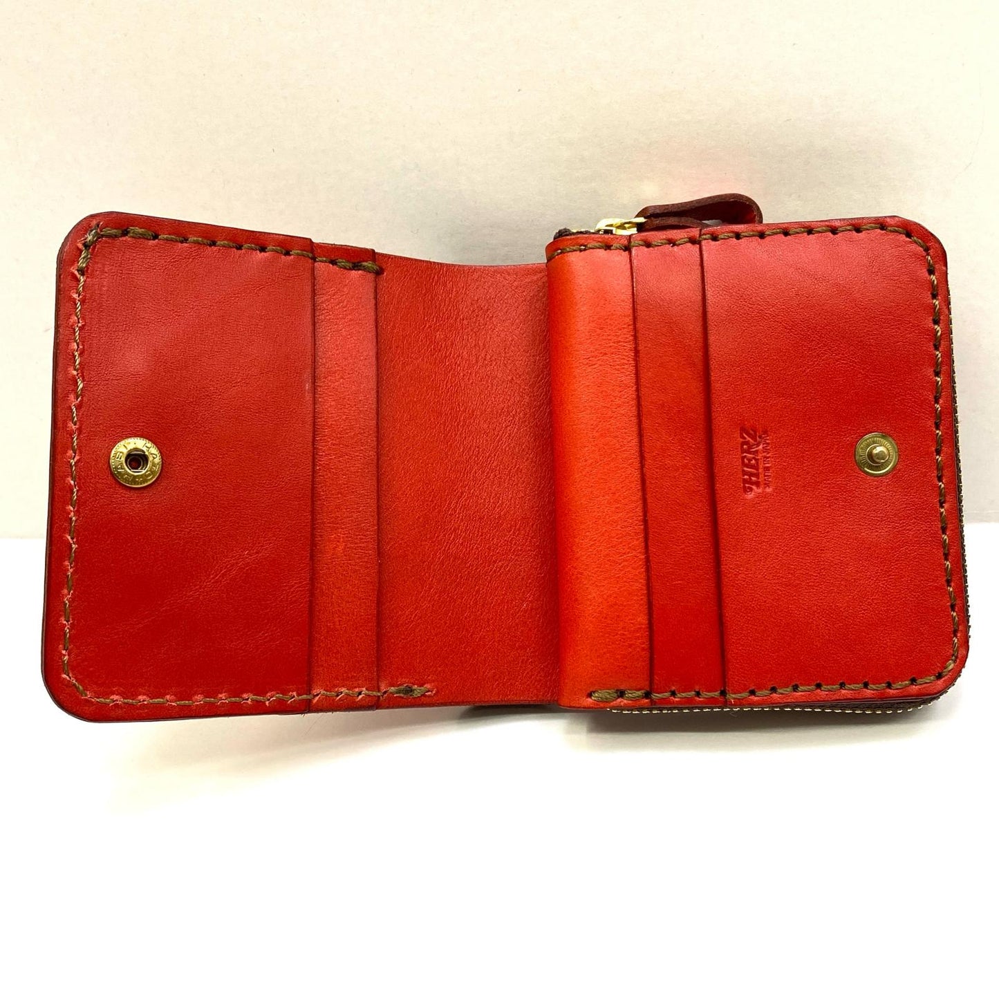 【中古】HERZ | ヘルツ 二つ折り財布 レッド【加古川店】