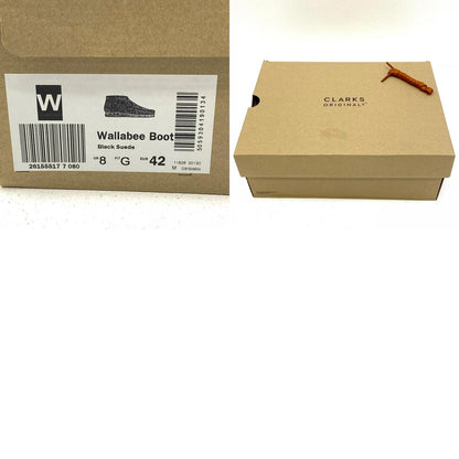 【中古】Clarks | クラークス WALLABEE BOOT ブーツ 261555177080 ブラック 26.5cm【加古川店】