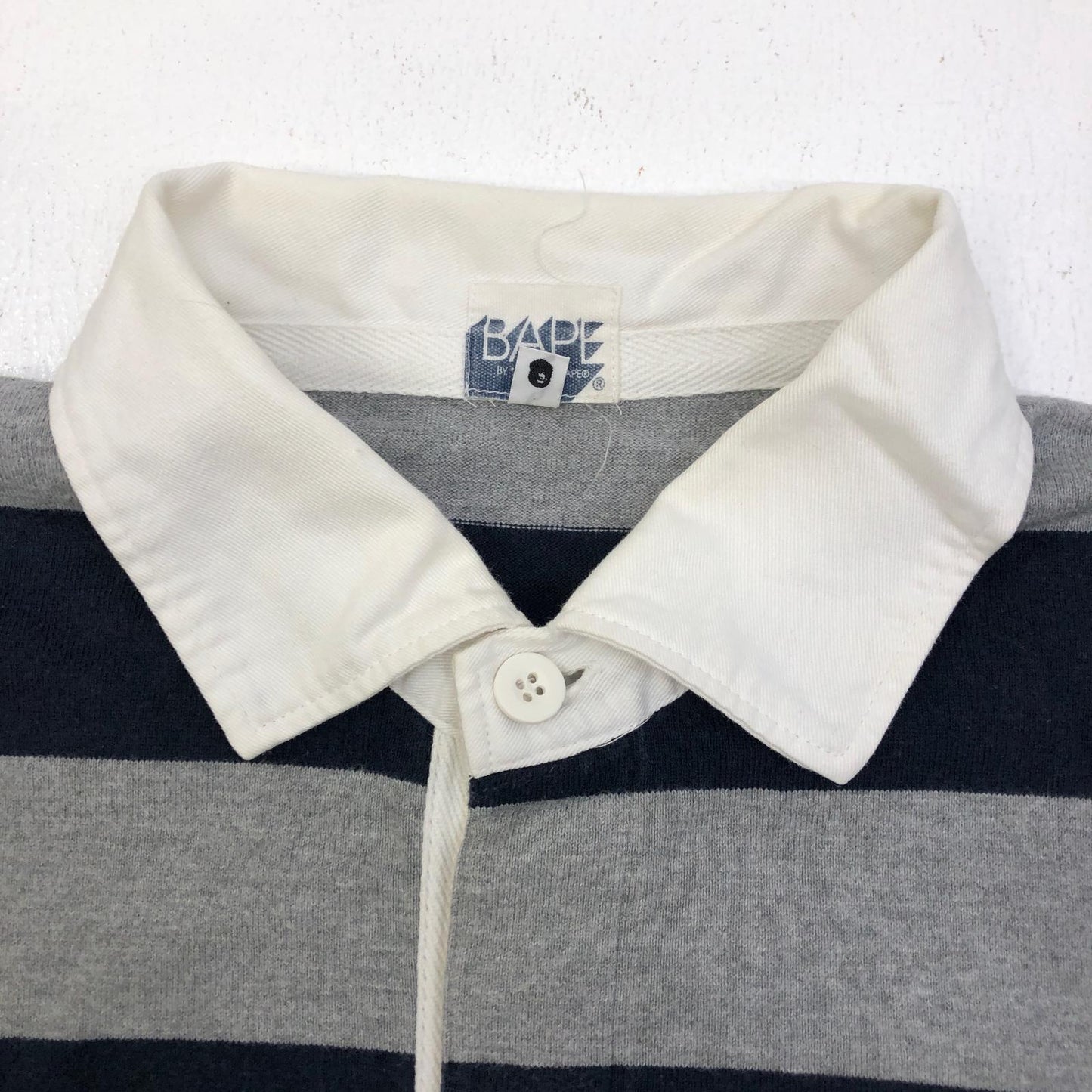 【中古】A BATHING APE | アベイシングエイプ border rugger shirt ポロシャツ サイズ：M【加古川店】