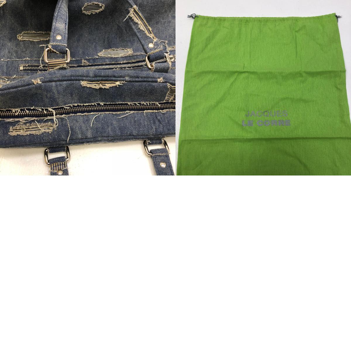 【中古】 ダメージデニム ボストンバッグ インディゴ【加古川店】