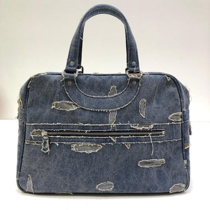 【中古】 ダメージデニム ボストンバッグ インディゴ【加古川店】