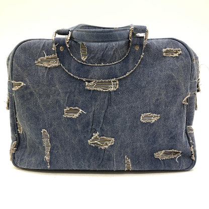 【中古】 ダメージデニム ボストンバッグ インディゴ【加古川店】