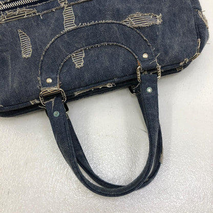 【中古】 ダメージデニム ボストンバッグ インディゴ【加古川店】