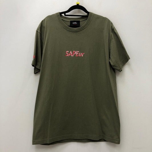 【中古】SAPEur | サプール RED PaisleyHead S/S TEE 半袖Ｔシャツ カーキ サイズ：XL【加古川店】