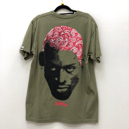 【中古】SAPEur | サプール RED PaisleyHead S/S TEE 半袖Ｔシャツ カーキ サイズ：XL【加古川店】
