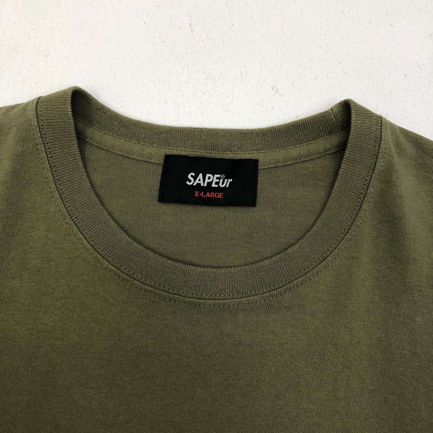 【中古】SAPEur | サプール RED PaisleyHead S/S TEE 半袖Ｔシャツ カーキ サイズ：XL【加古川店】
