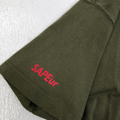 【中古】SAPEur | サプール RED PaisleyHead S/S TEE 半袖Ｔシャツ カーキ サイズ：XL【加古川店】