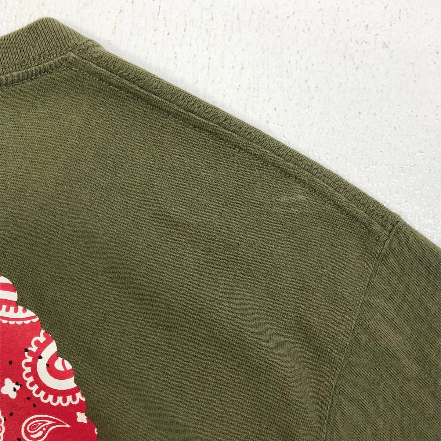 【中古】SAPEur | サプール RED PaisleyHead S/S TEE 半袖Ｔシャツ カーキ サイズ：XL【加古川店】