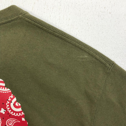 【中古】SAPEur | サプール RED PaisleyHead S/S TEE 半袖Ｔシャツ カーキ サイズ：XL【加古川店】