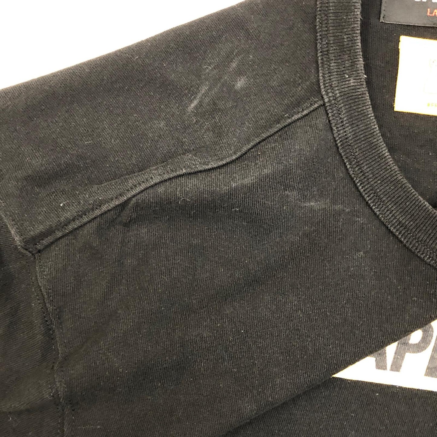【中古】A Elegantes SAPEur | アエレガンスサプール SMOKING KILLS HEAD 半袖Ｔシャツ ブラック サイズ：L【加古川店】