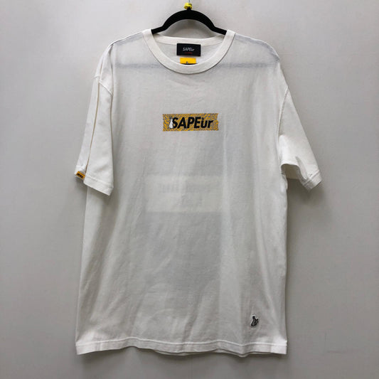 【中古】A Elegantes SAPEur | アエレガンスサプール SMOKING KILLS HEAD 半袖Ｔシャツ ホワイト サイズ：XL【加古川店】