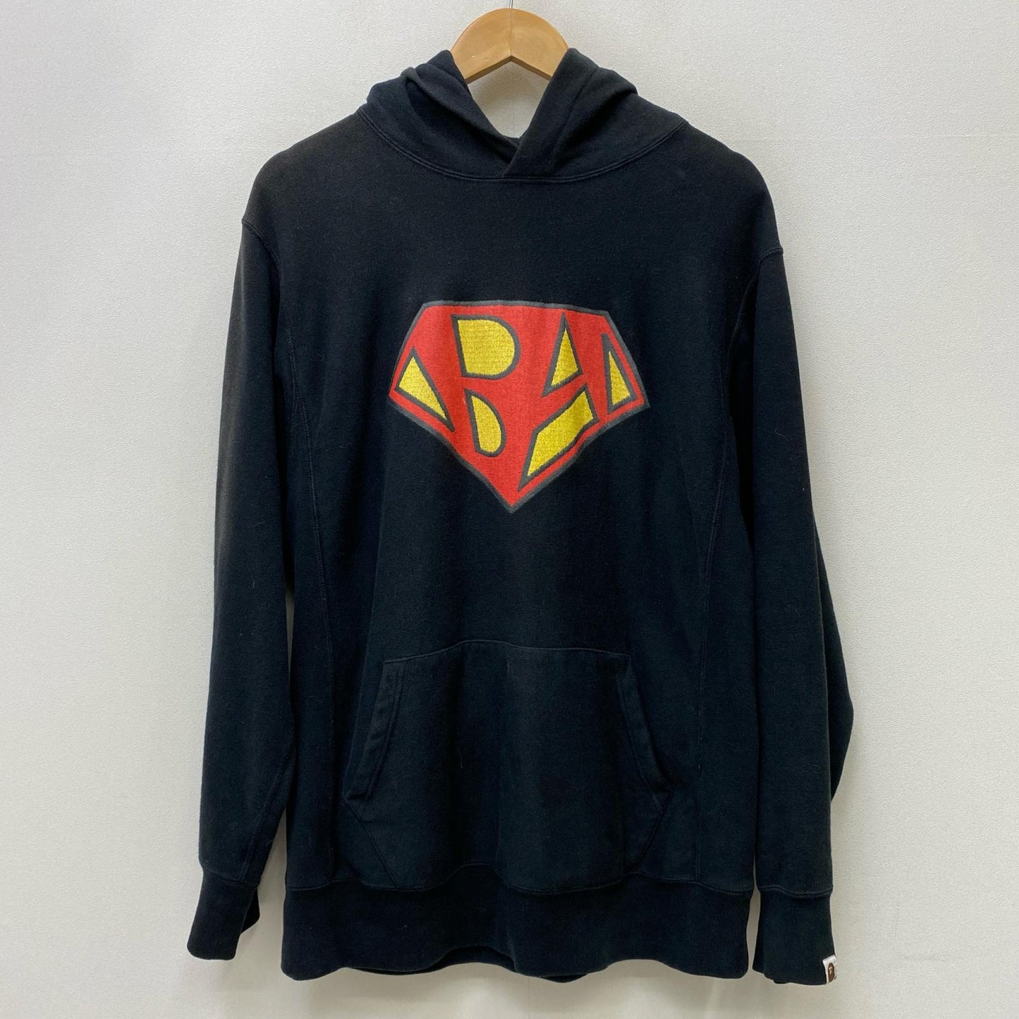 【中古】A BATHING APE | アベイシングエイプ スーパーマン パーカー ブラック サイズ：M【加古川店】