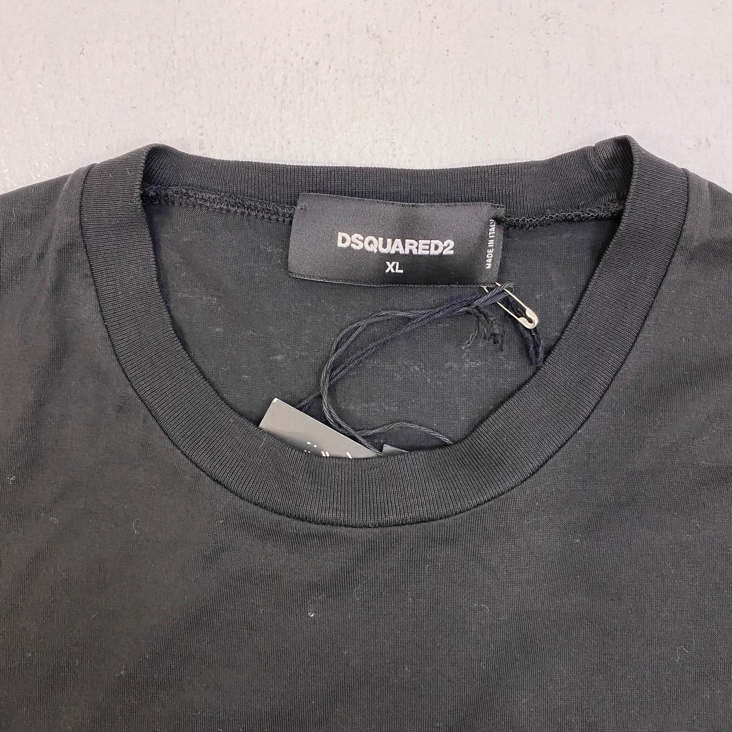 【中古】DSQUARED2 | ディースクエアード D2 ロゴプリント 半袖Ｔシャツ S74GD0635 ブラック サイズ：XL【加古川店】