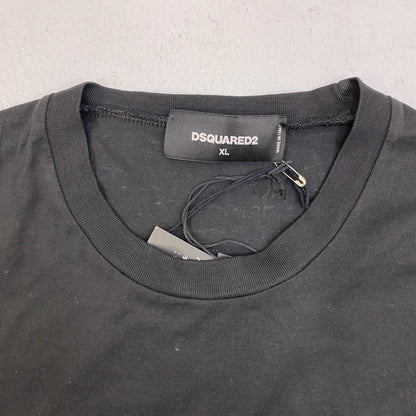 【中古】DSQUARED2 | ディースクエアード D2 ロゴプリント 半袖Ｔシャツ S74GD0635 ブラック サイズ：XL【加古川店】