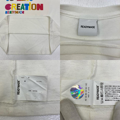 【中古】READYMADE | レディメイド COLLAPSED FACE T 半袖Ｔシャツ RE-CO-WH-00-00-143 ホワイト サイズ：M【加古川店】